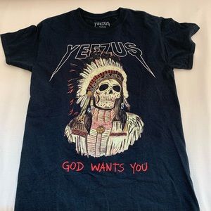 Yeezus Tour Meerch Headdress t shirt small